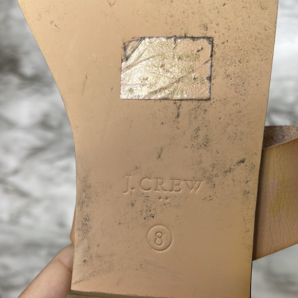 J. Crew Factory womens slingback sandal rhinestone shoe size 8 - Picture 8 of 13